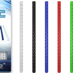 Пружины Bulros пластиковые, диаметр 16мм, красные, 100шт