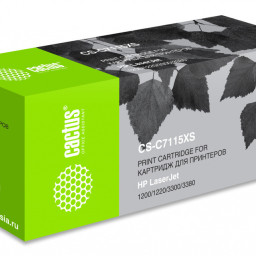 Картридж лазерный Cactus CS-C7115XS черный (3500 стр.) для HP LJ 1200/1220/3300/3380