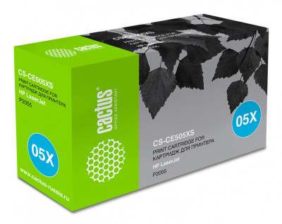Картридж лазерный Cactus CS-CE505XS черный (6500 стр.) для HP LaserJet P2050 LaserJet P2055 LaserJet P2055D LaserJet P2055DN LaserJet P2055X