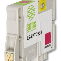 Картридж струйный Cactus CS-EPT0553 пурпурный (10мл) для Epson Stylus RX520/Stylus Photo R240
