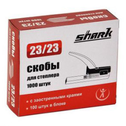 Скобы для степлера Shark 23/23, 1000 шт.