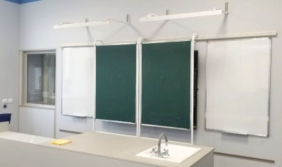 PolyGlide рельсовая система Slide Mono-2 для ЖК-панелей и интерактивных досок 65–75 КР 170 (Р-мел, Н-маркер)