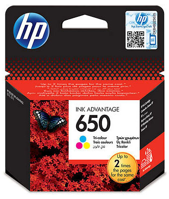 Картридж HP 650 (color), 200 стр