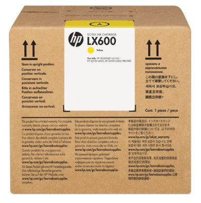 Чернила HP LX600 Latex Scitex Ink Cartridge (Yellow), 3 л