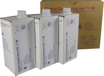 Чернила Ricoh Digital Duplicator Ink Type IV (brown), 3 шт.
