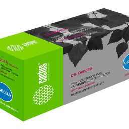 Картридж лазерный Cactus CS-Q6003A пурпурный (2000 стр.) для HP CLJ 1600/2600N/M1015/M1017