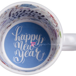 Кружка  BD101D-HN, 11oz, рис. внутри «С Новым Годом!»