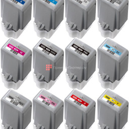 Комплект картриджей Canon PFI-1000 (C,M,Y,MBK,PBK,Pc,Pm,Gy,PGy,R,B,CO) 12 шт х 80 мл