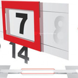 Календарные курсоры, 1 размер, PS, 29-33 см, красные, 100 шт.