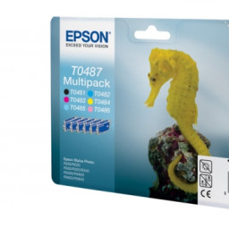 Картридж Epson T0487 комплект (BK,C,M,Y,CL,LM) 6шт