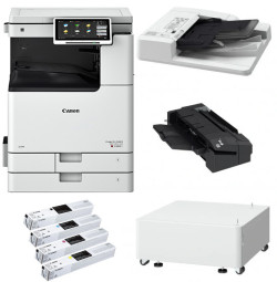 МФУ Canon imageRUNNER ADVANCE DX C3922i компл. (осн. блок, рев. автопод. DADF-BA1, тумба Type-S3, финишер L1, тонер C-EXV64)