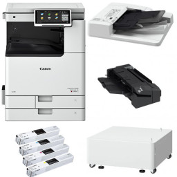 МФУ Canon imageRUNNER ADVANCE DX C3922i компл. (осн. блок, рев. автопод. DADF-BA1, тумба Type-S3, финишер L1, тонер C-EXV64)