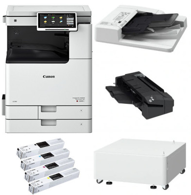 МФУ Canon imageRUNNER ADVANCE DX C3922i компл. (осн. блок, рев. автопод. DADF-BA1, тумба Type-S3, финишер L1, тонер C-EXV64)