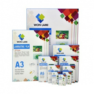 Пленка для ламинирования пакетная WF, 85 х 120 мм, 200 мкм, глянцевая, 100 шт.