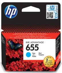 Картридж HP 655 (cyan), 600 стр