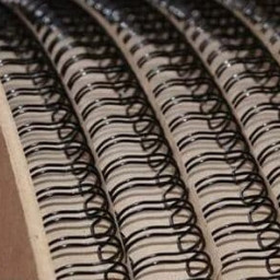 Пружины в бобине D-Wire металлические, шаг 3:1, диаметр 7/16 черные, 32000 петель