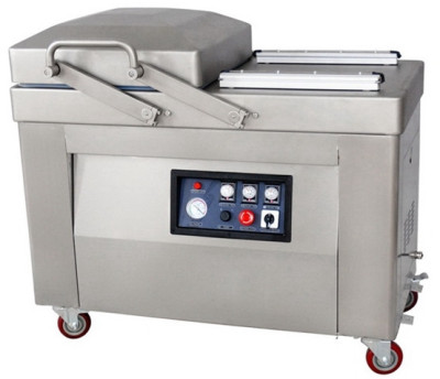 Напольный вакуумный упаковщик HUALIAN HVC-410S/2B (DZ-410/2SB) окрашенный корпус