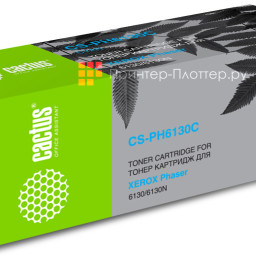 Картридж лазерный Cactus CS-PH6130C 106R01282 голубой (1900 стр.) для Xerox Phaser 6130/6130n
