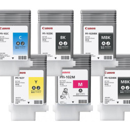 Комплект картриджей Canon PFI-102 (MBKx2,BK,M,C,Y) 6 шт х 130 мл