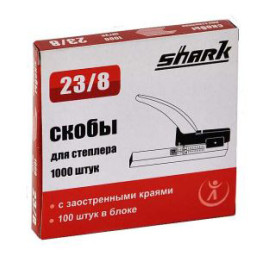 Скобы для степлера Shark 23/8, 1000 шт.
