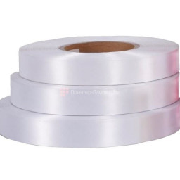 Текстильная лента Welltex, сатин черный, 15мм x 200м