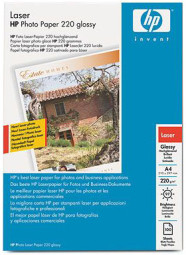 Бумага HP Glossy Photo Laser Paper, глянцевая, A4 (210 x 297 мм), 220 г/кв.м (100 листов)
