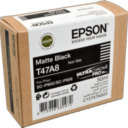 Картридж Epson UltraChrome Pro 10 Ink T47A8 (matte black), 50 мл