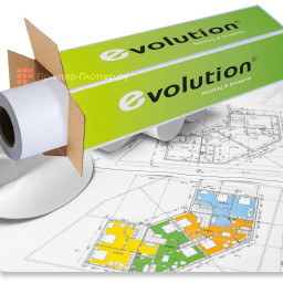 Бумага Evolution PPC Premium EXTRA Paper А2, 420 мм, 80 г/кв.м, 175 м