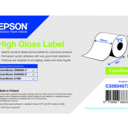 Бумага Epson High Gloss Label, глянцевая, 102мм x 58м