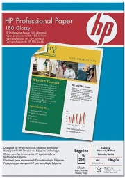 Бумага HP Glossy Professional Paper, глянцевая, A4 (210 x 297 мм), 180 г/кв.м (250 листов)