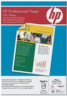 Бумага HP Glossy Professional Paper, глянцевая, A4 (210 x 297 мм), 180 г/кв.м (250 листов)