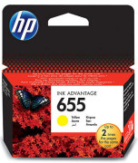 Картридж HP 655 (yellow), 600 стр