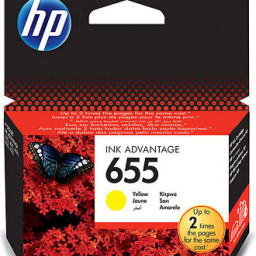 Картридж HP 655 (yellow), 600 стр