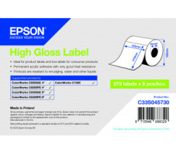 Бумага Epson High Gloss Label, глянцевая, 105мм x 210мм, 273 шт.