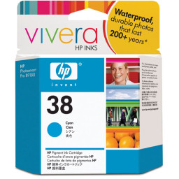 Картридж HP 38 (cyan) 27мл