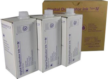 Чернила Ricoh Digital Duplicator Ink Type IV (purple), 3 шт.