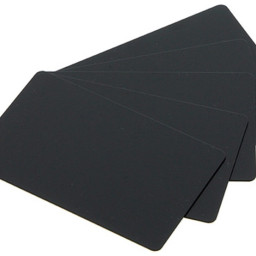 Evolis матовые черные карты PVC Blank Cards Black Matte Finish 30 mil, 5 x 100 карт