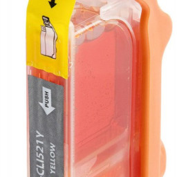 Картридж струйный Cactus CS-CLI521Y желтый (8.4мл) для Canon Pixma MP540/MP550/MP620/MP630/MP640/MP660/MP980/MP990/iP3600/iP4600/iP4700/MX860