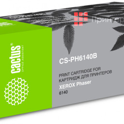 Картридж лазерный Cactus CS-PH6140B 106R01484 черный (2600 стр.) для Xerox Phaser 6140