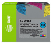 Картридж струйный Cactus CS-C9363 №134 голубой/пурпурный/желтый (18 мл) для HP DJ 460series/5740/5743/5793/5940/5943/6540/6543/6620/6623