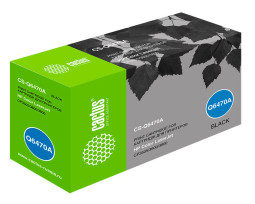 Картридж лазерный Cactus CS-Q6470A черный (6000 стр.) для HP CLJ CP3505/3600/3800