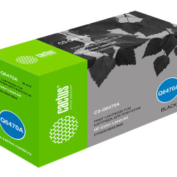 Картридж лазерный Cactus CS-Q6470A черный (6000 стр.) для HP CLJ CP3505/3600/3800