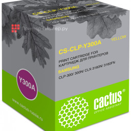 Картридж лазерный Cactus CS-CLP-Y300A желтый (1000стр.) для Samsung CLP-300/300N/CLX-3160N/3160FN