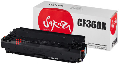 Тонер-картридж SAKURA CF360X для HP Color LaserJet Enterprise M553, M552dn (black), 12500 (PP052244)