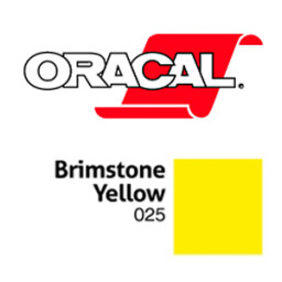 Пленка Oracal 641G F025 (желтый), 75мкм, 1260мм x 50м (4011363105857)