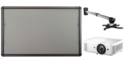 Интерактивный комплект Classic Solution CS-IR-85Tu (доска, проектор ViewSonic PS502X, крепление Classic Solution CS-PRS-15W)