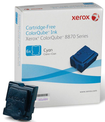 Чернила Xerox Cartridge-Free ColorQube 8870 (cyan) набор, 6 x 2880 стр.