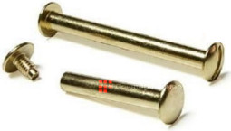 Винт металлический, 12 мм, с резьбой, золотой, 100 шт.