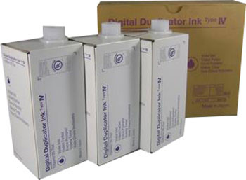 Чернила Ricoh Digital Duplicator Ink Type IV (red), 3 шт.
