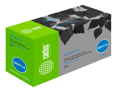 Картридж лазерный Cactus CS-Q6471A голубой (4000 стр.) для HP CLJ 3600